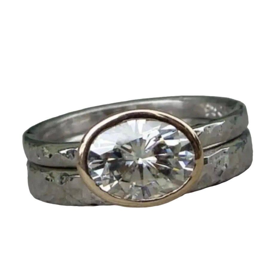 Handgefertigte Vintage Silber Ring