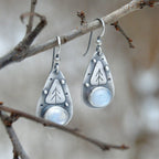 Handgefertigte Vintage Silber Ohrring