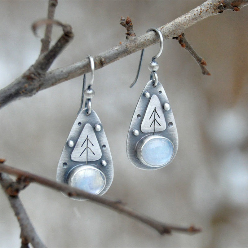 Handgefertigte Vintage Silber Ohrring