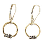 Zarte handwerkliche Gold Ohrring