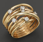 Schöne Gold Ring mit einzigartigem Stil