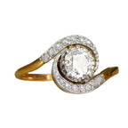 Zarte handwerkliche Gold Ring