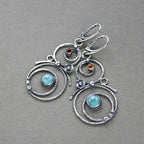 Atemberaubende Silber Ohrring für den Alltag