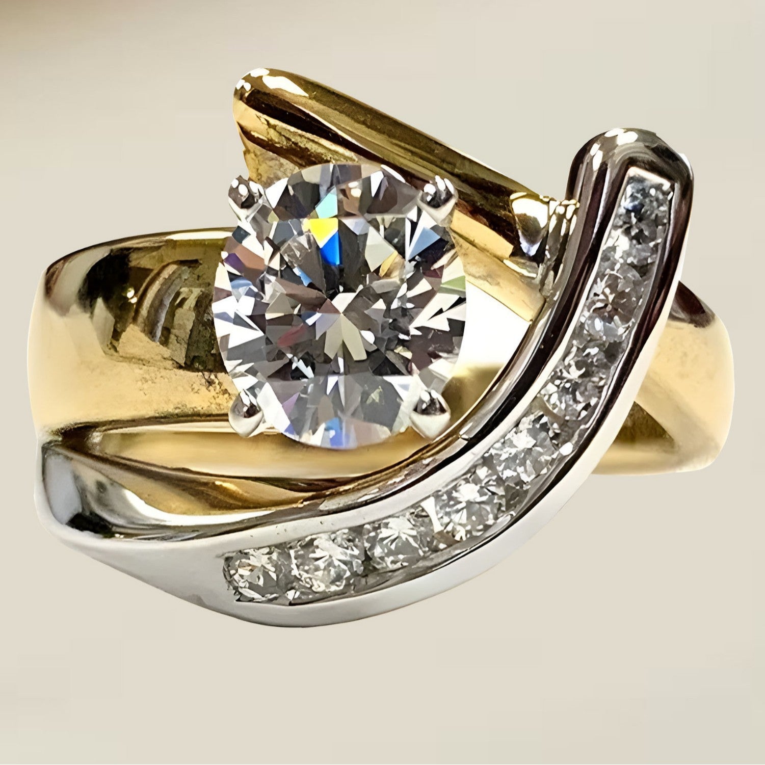 Romantische Gold Ring für besondere Momente