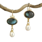 Handgefertigte Vintage Perlen Ohrring