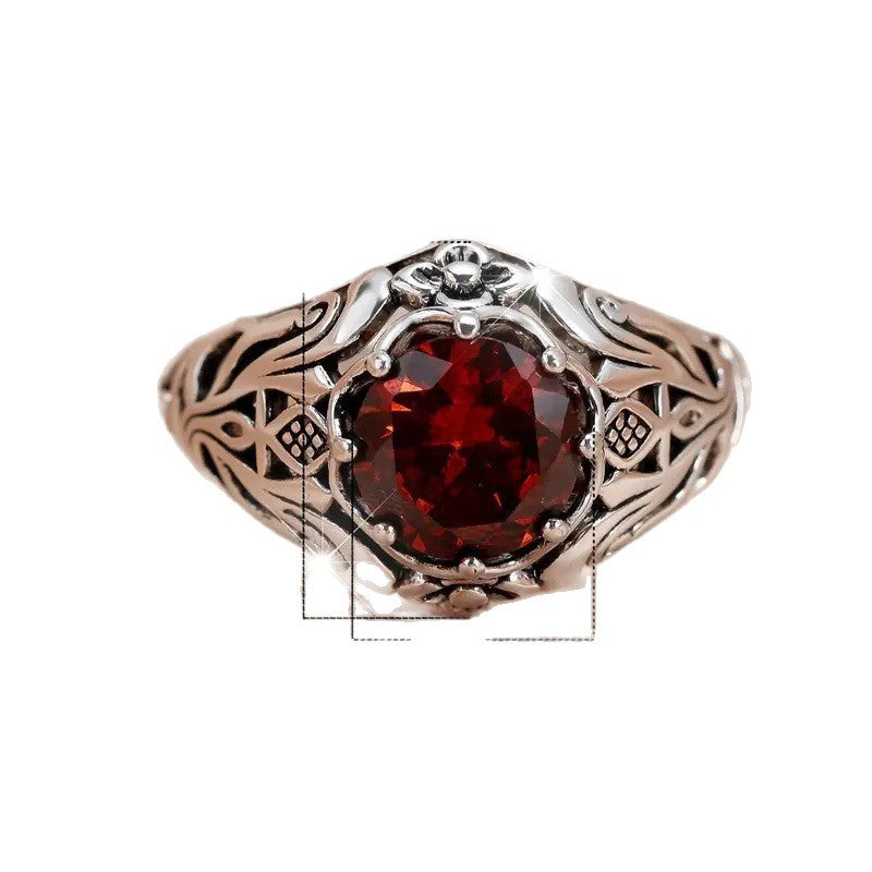 Handgefertigte Vintage Silber Ring