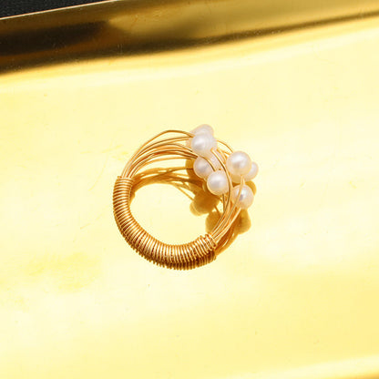 Atemberaubende Perlen Ring für den Alltag