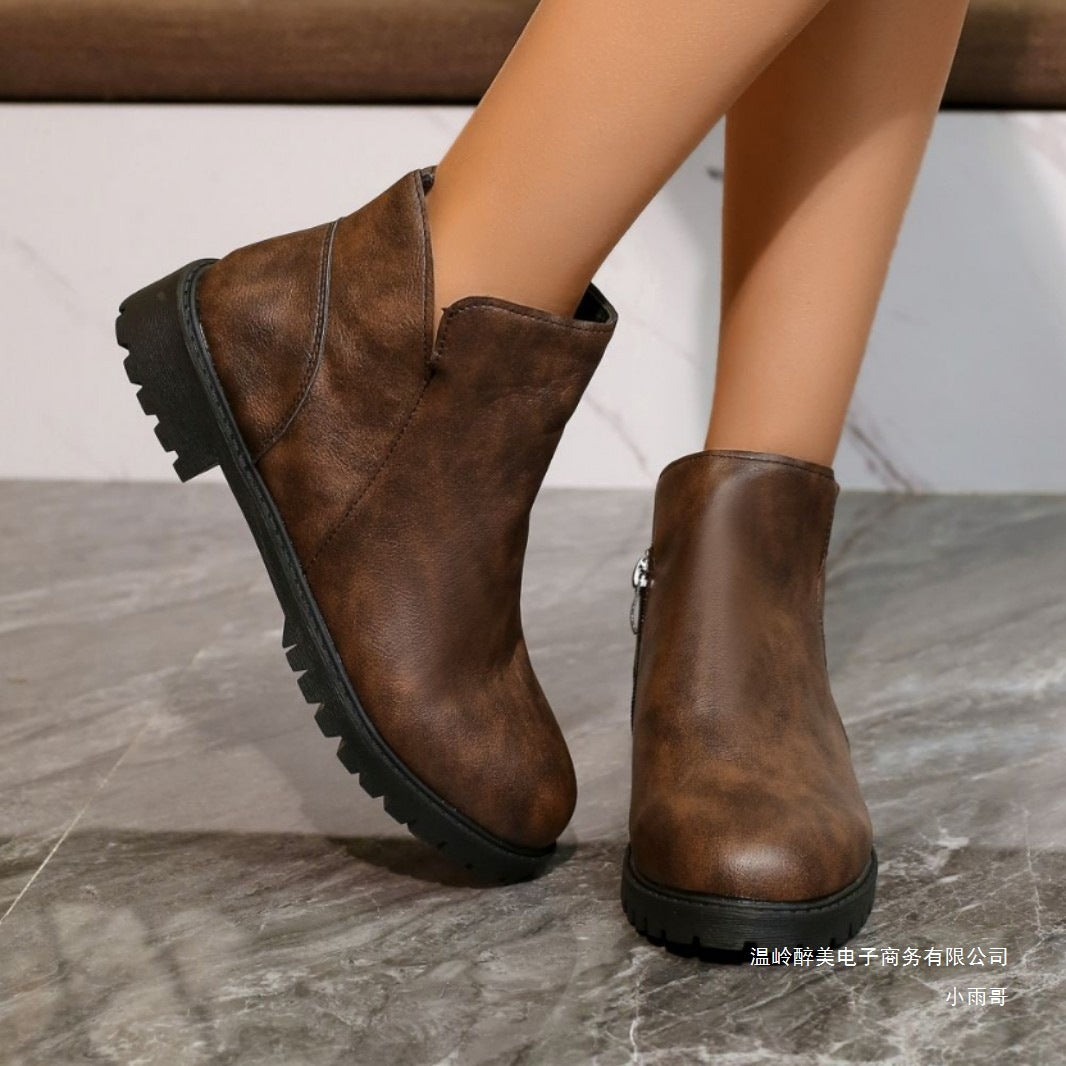 Vintage inspirierte Orthopädische Stiefel