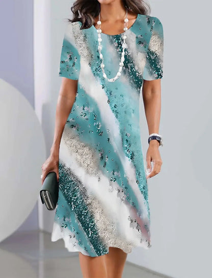 MW | Vintage Print Damen-Kleider