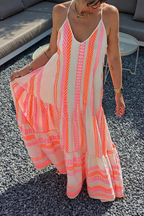 MW | Langes Cami Kleid mit Ethno-Print