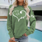 Love Cat Fashion Print Women's Casual Sweatshirt elevenforest