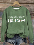 Comstylish Women's St. Patrick's Day Print Sweatshirt