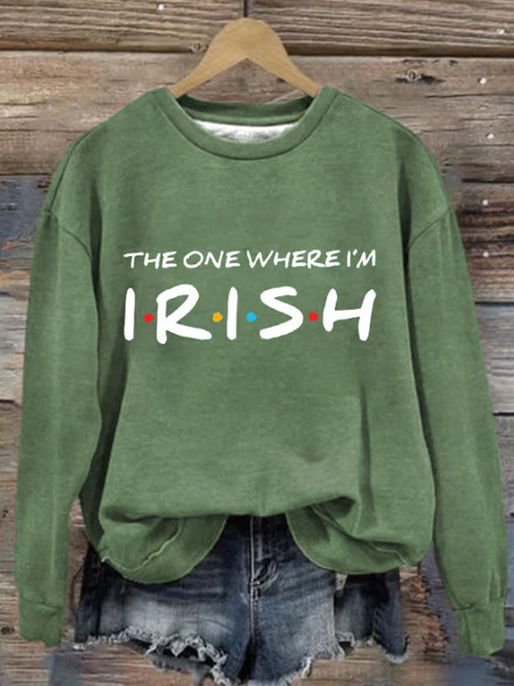 Comstylish Women's St. Patrick's Day Print Sweatshirt
