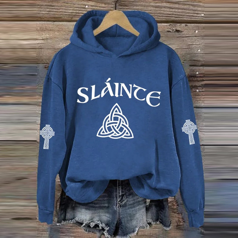 Comstylish Women's St. Patrick's Day Healthy Print Sweatshirt