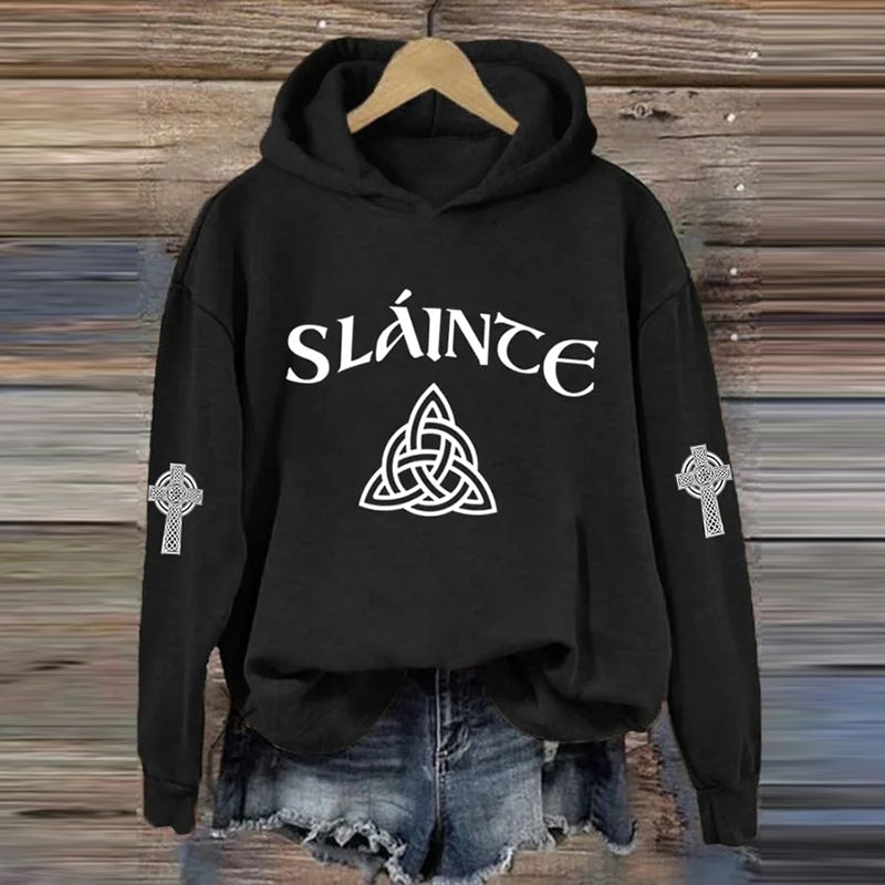 Comstylish Women's St. Patrick's Day Healthy Print Sweatshirt