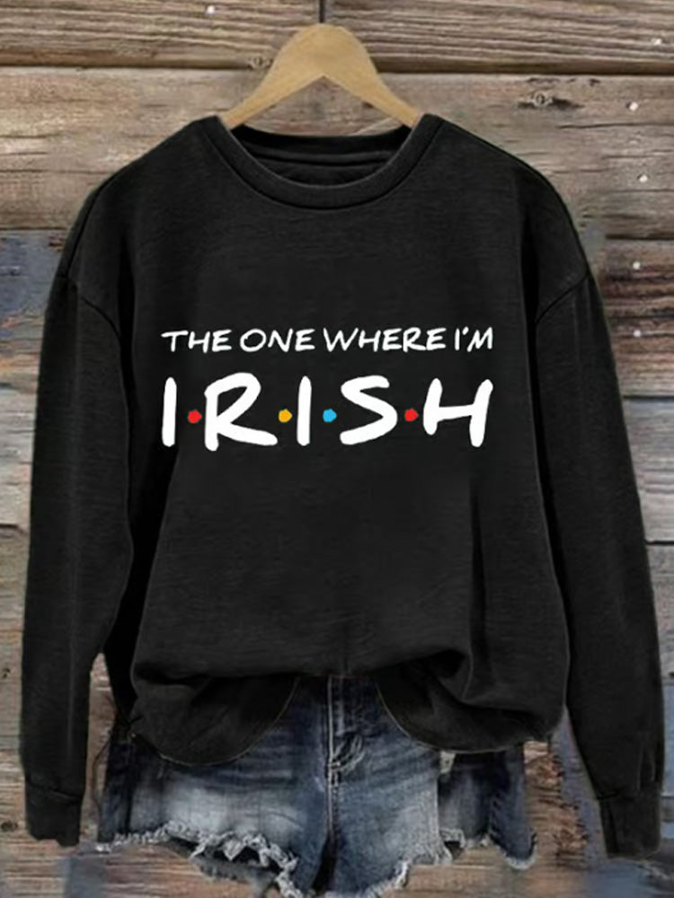 Comstylish Women's St. Patrick's Day Print Sweatshirt