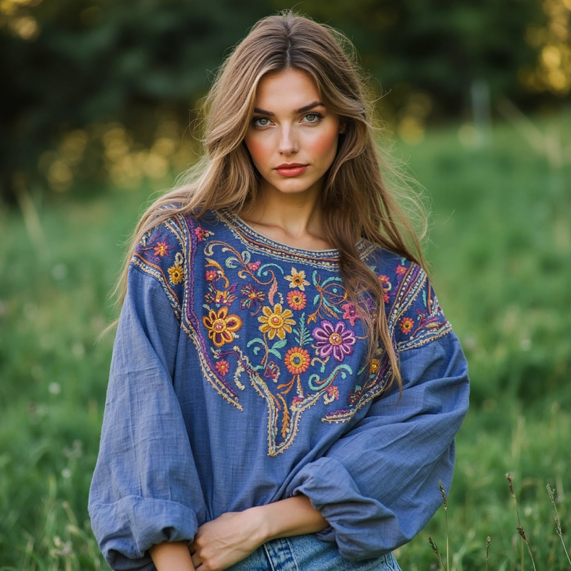 Anmutig gestaltete Bluse