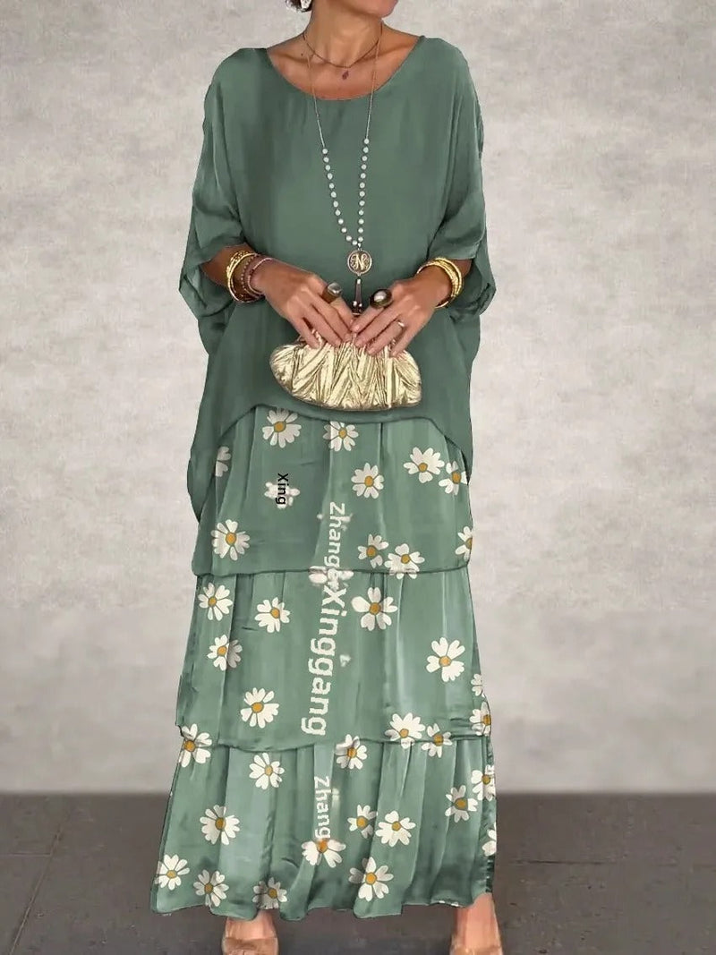 MW | Locker geschichtetes Maxikleid