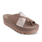 MW | Stilvolle Plateausandalen mit gekreuzten Riemen